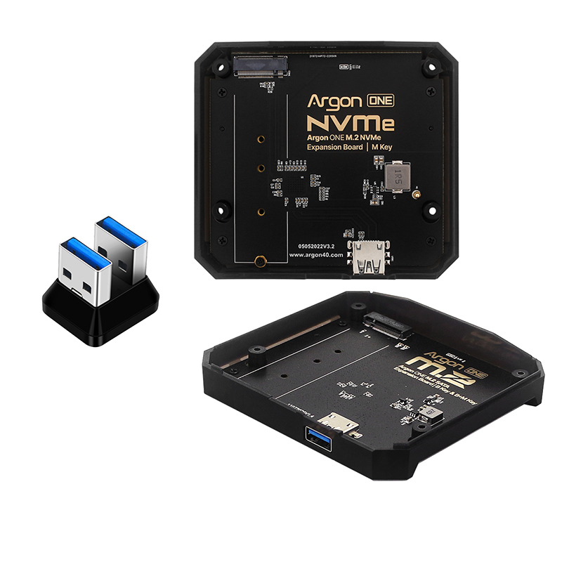 Argon One V3 M.2 Nvme Case - Placa de expansión Argon ONE M.2,
