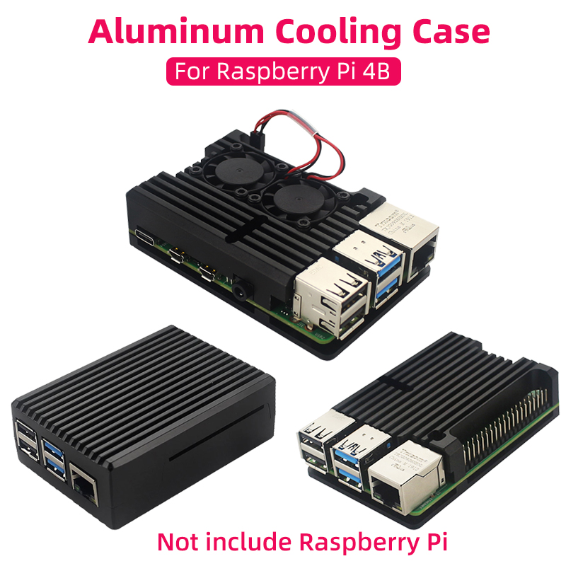 Raspberry Pi Water Cooling Kit - Caja de aluminio para Raspberry Pi
