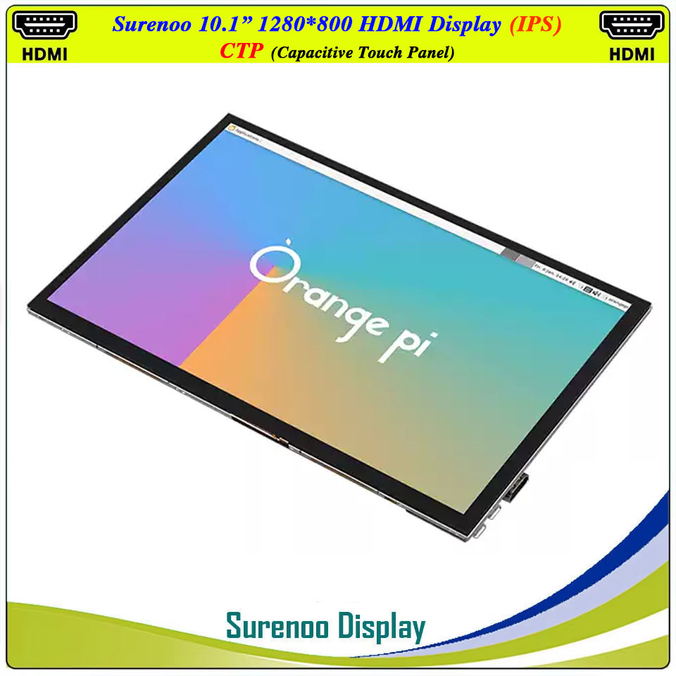 Raspberry Pi 10.1 Inch Capacitive Touch Screen Ips - Pantalla LCD de 10.1 pulgadas 1280*800