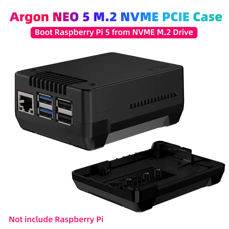 Argon One V3 M.2 Nvme Case - Caja PCIE Argon NEO 5 M.2