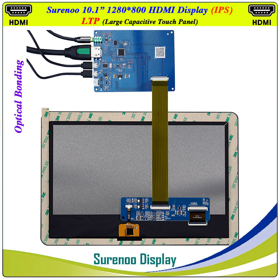 Módulo LCD Compatible con HDMI - Raspberry Pi 10.1 Inch Capacitive Touch Screen Ips reseña y precio
