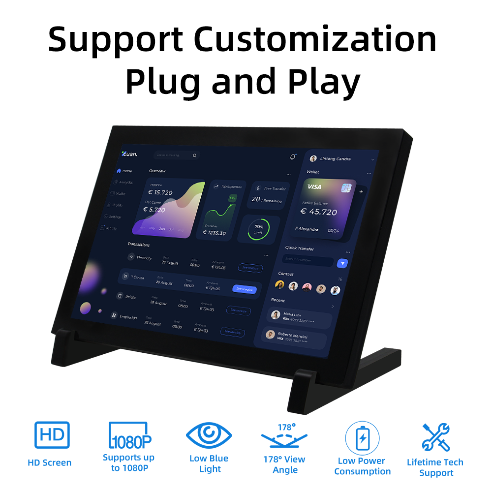 Monitor portátil con pantalla  - Raspberry Pi 10.1 Inch Capacitive Touch Screen Ips reseña y precio