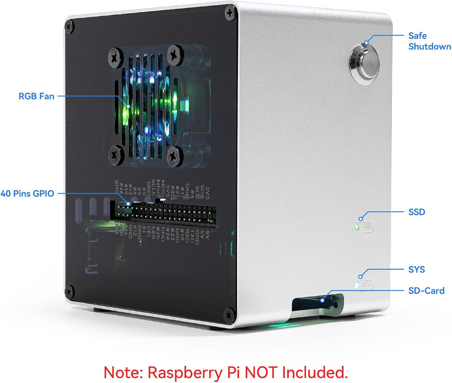 Carcasa Mini PC Pironman 5-Min - Raspberry Pi Ai Kit Hailo-8L reseña y precio