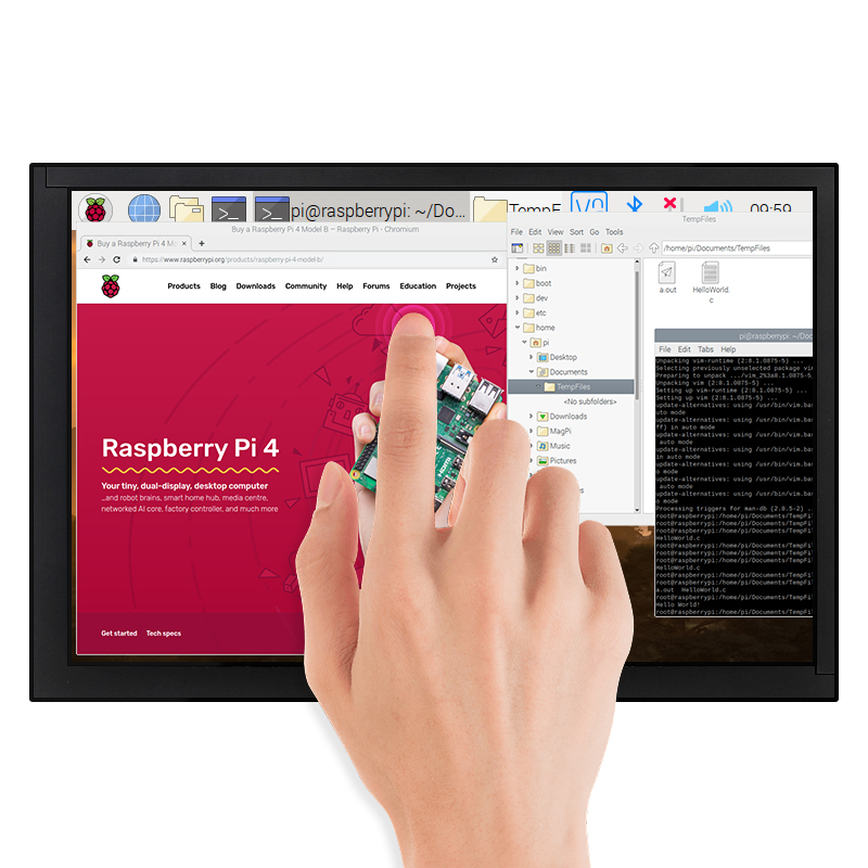 Pantalla Táctil IPS Capacitiva - Raspberry Pi 10.1 Inch Capacitive Touch Screen Ips reseña y precio