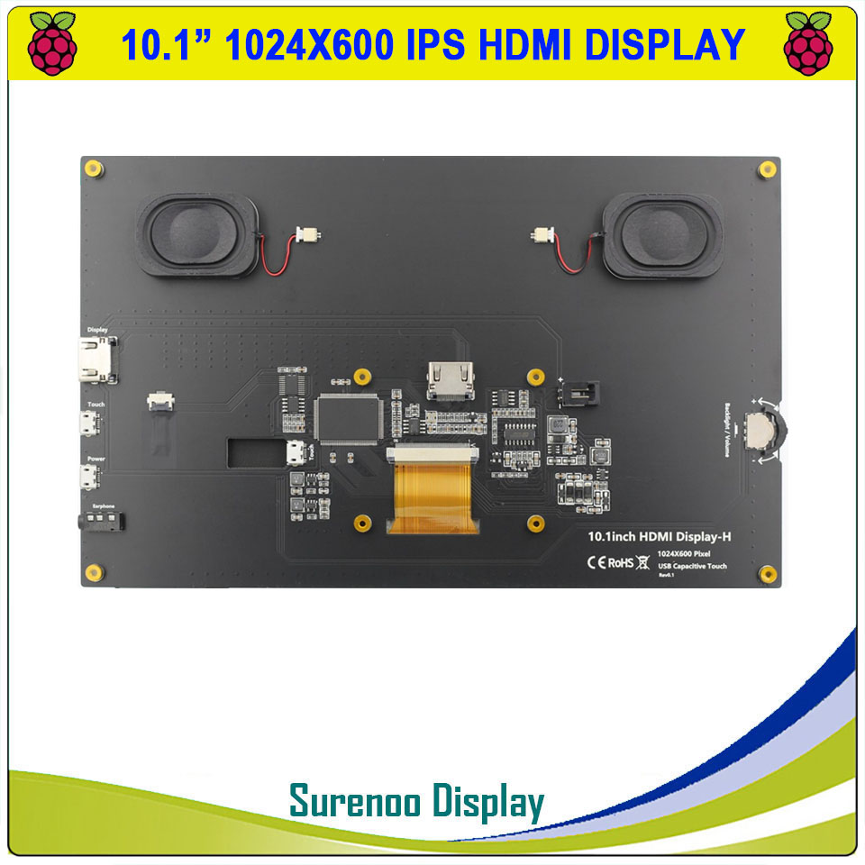 Pantalla LCD TFT IPS de 10.1 p - Raspberry Pi 10.1 Inch Capacitive Touch Screen Ips reseña y precio