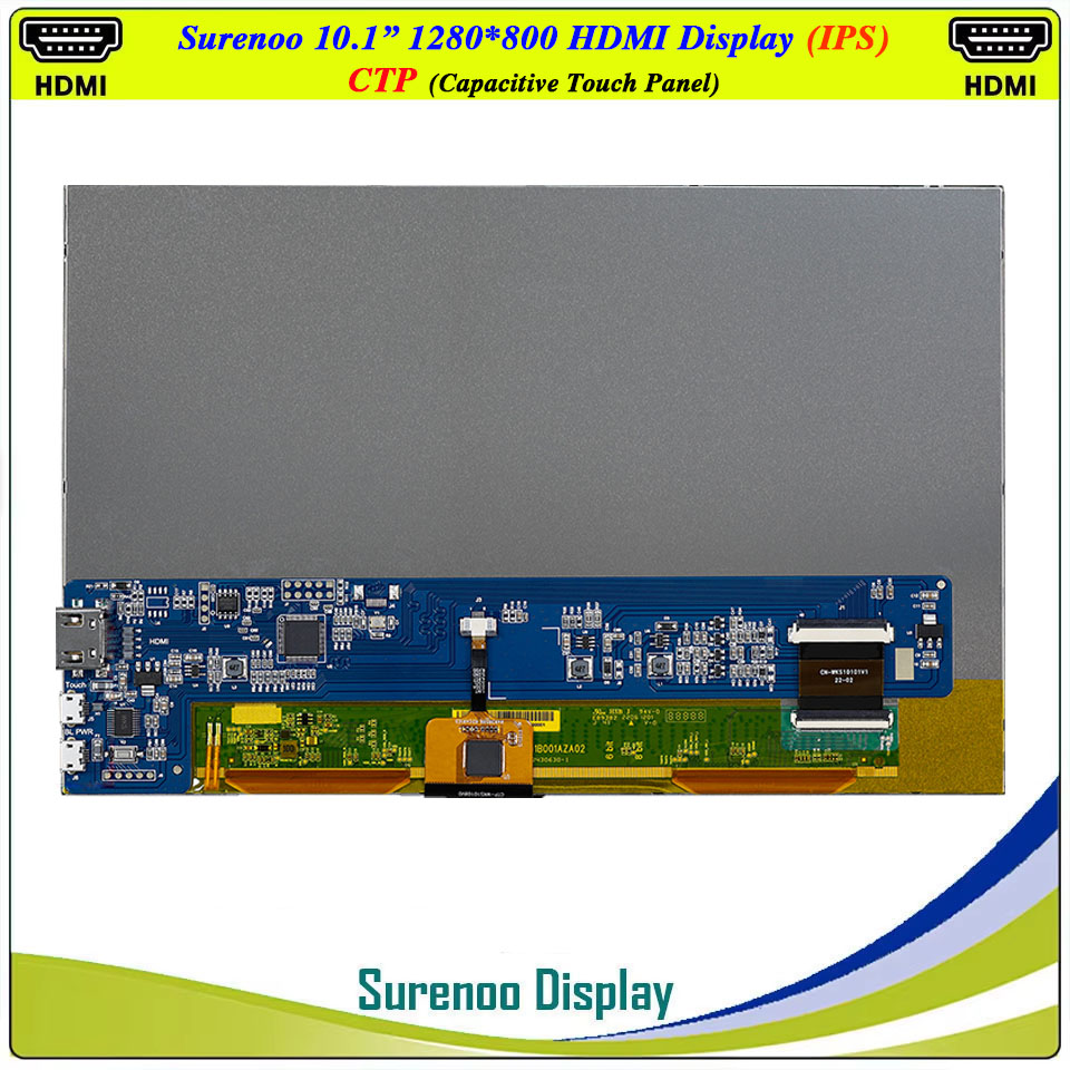 Pantalla LCD de 10.1 pulgadas  - Raspberry Pi 10.1 Inch Capacitive Touch Screen Ips reseña y precio
