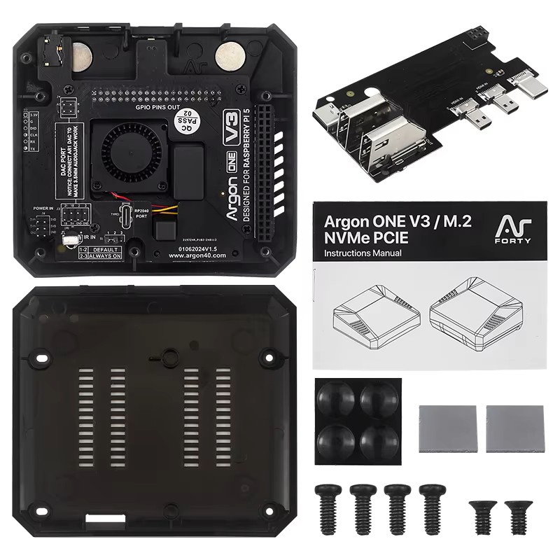 Caja Metálica Argon ONE V3 par - Argon One V3 M.2 Nvme Case reseña y precio